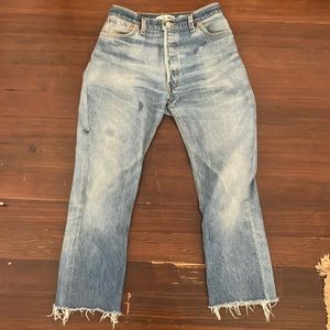 High waisted redone Levi’s jeans